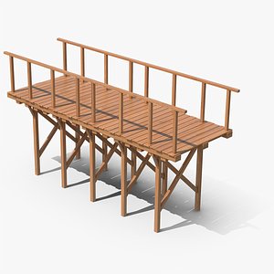 Wooden Bridge 3D model