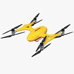 3D dhl quadcopter drone copters model