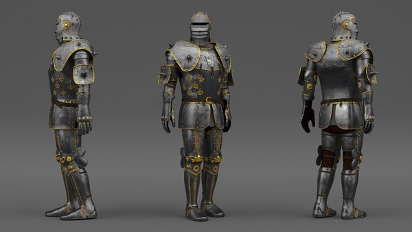 modelo 3d Traje de armadura de caballero tradicional - TurboSquid 2215043