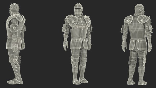 modelo 3d Traje de armadura de caballero tradicional - TurboSquid 2215043