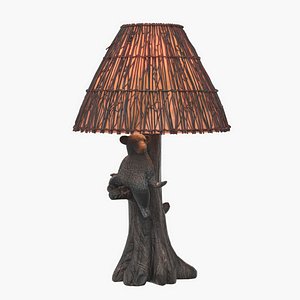 3D model Twig Shade Bear Design Table Lamp PBR