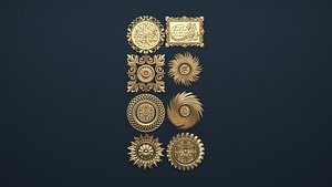 3D frame decor model