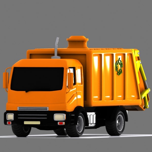 Personagem de caminhão brinquedo pequeno para dese Modelo 3D