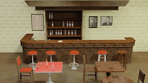 Old bar counter