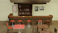 Old bar counter