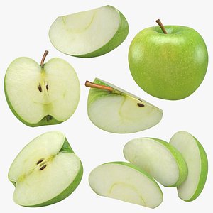 Green Apple Collection 3D model