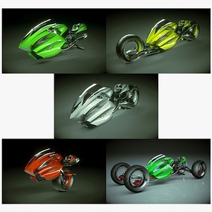 T Concept Bike 01 5 in 1 Collection 3D model