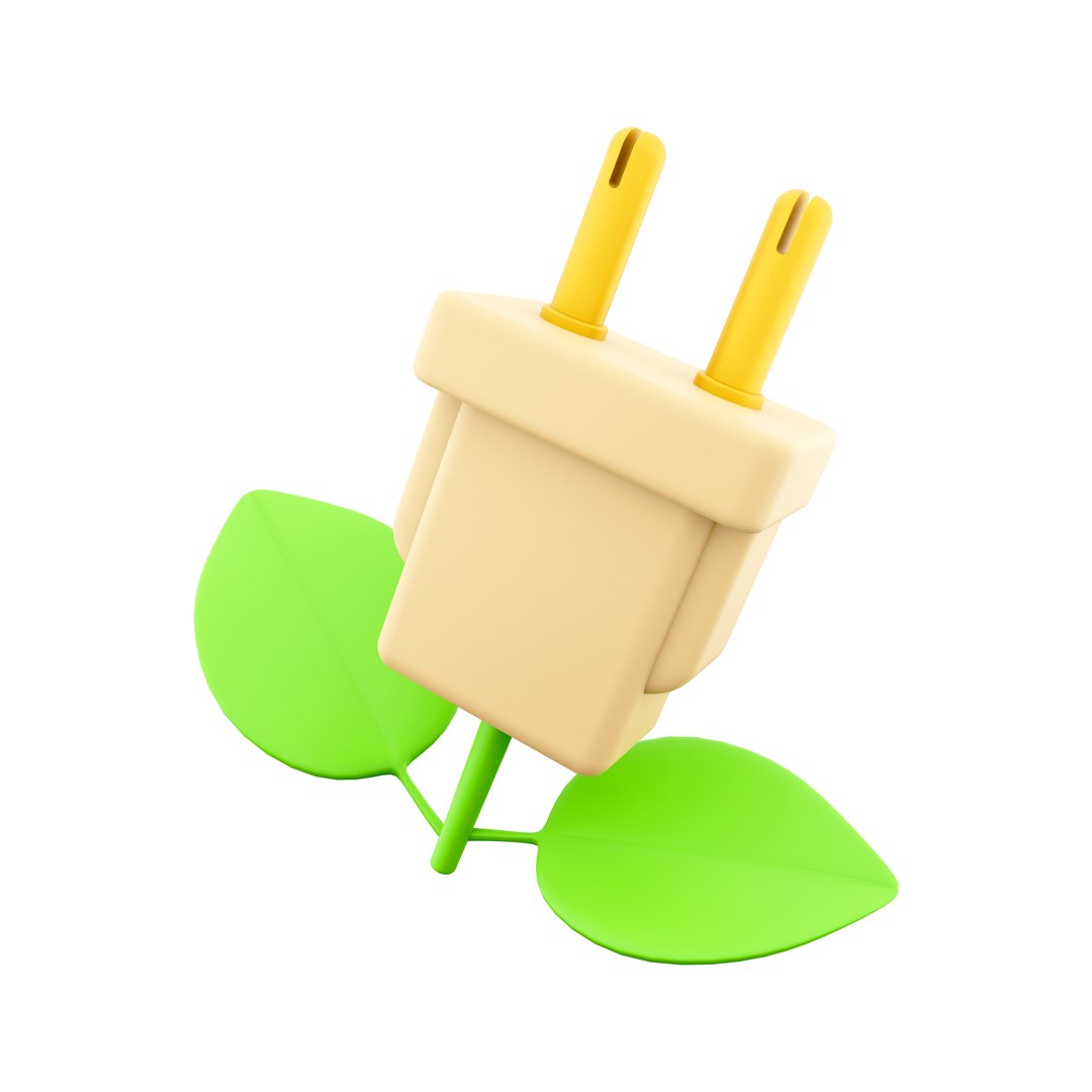 3d Eco Plug Line Icon 3D - TurboSquid 2063188