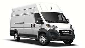 3D model Ram ProMaster EV Cargo Van L4H3 2024