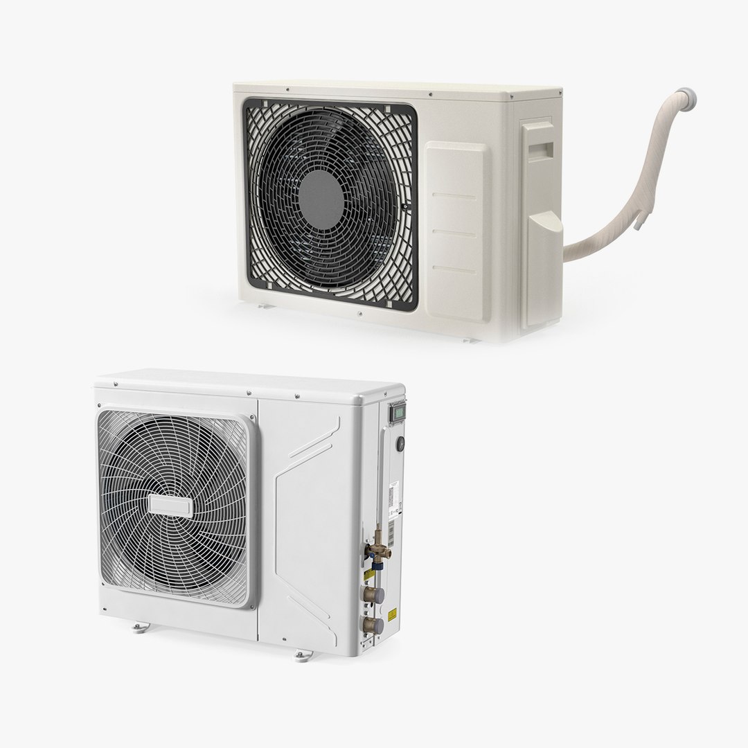 Conditioner Inverter Outdoor Units Collection 3D model preview