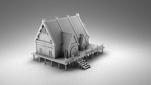 vikings house 3D model