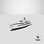 ceres luxury yacht 3D model