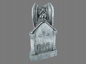 3D tombstone angel pbr