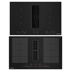 Cooktops with Maunfeld extractor hood 3D