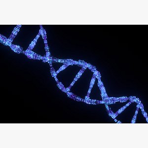 3D Sci Fi DNA model
