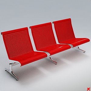 airport chair 3ds