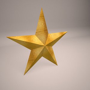 Low Poly Golden Star