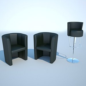 chair armchair 3d model