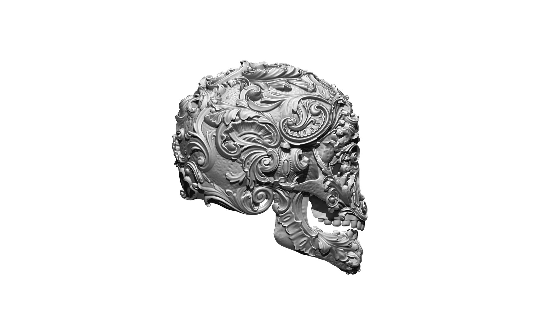 Skeleton Pattern Skull 3D - TurboSquid 2151823