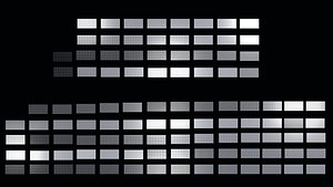 3D Perforated panels pack 25K03