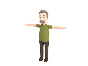 CartoonMan035 OldMan