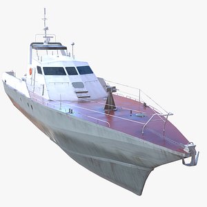 Military border boat project 12200 3D model