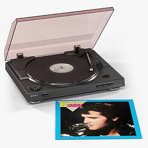 Sony PS-LX300USB turntable with Vinyl Record