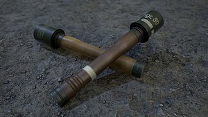 3D german ww2 hand grenades