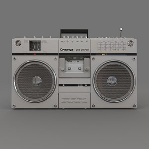 3D model radio tape recorder Oreanda 203 Stereo
