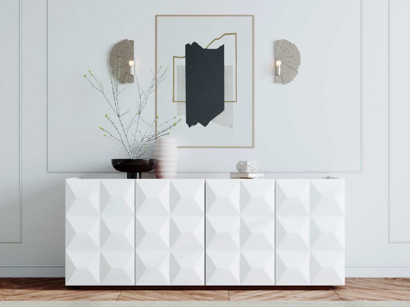 Credenza Sconce Model - Turbosquid 1588748