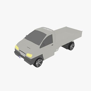 LowPolyVanPick-Up model