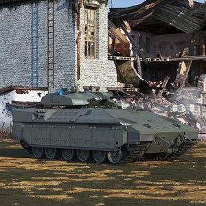 Namer Heavy IFV with Remote Turret Rigged for Maya 3D