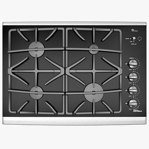 Stylish Dark Gas Cooktop