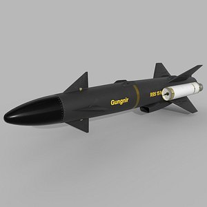 3D RBS15 Mk4 GUNGNIR MISSILES model