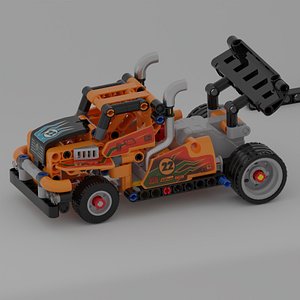 race truck car 3D model
