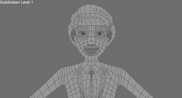 max rigged cartoon 2d business man