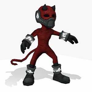 Devil Cartoon Rigged - Low Poly Toon Demon Character