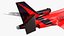 Business Jet Dassault Falcon 900 Red No Chassis 3D