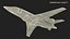 Business Jet Dassault Falcon 900 Red No Chassis 3D