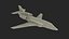 Business Jet Dassault Falcon 900 Red No Chassis 3D