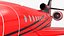 Business Jet Dassault Falcon 900 Red No Chassis 3D