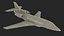 Business Jet Dassault Falcon 900 Red No Chassis 3D