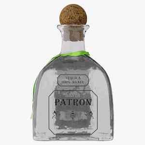 Photorealistic Patron Tequila Bottle PBR