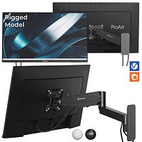 ONKRON wall brackets with a rig ASUS monitors 24 27 32