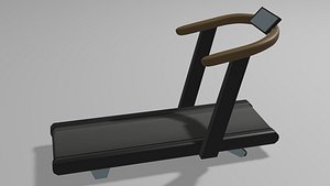 3D Treadmill OBJ and BLEND model