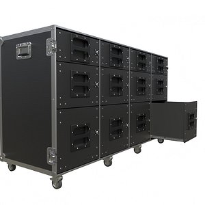 Flight Case Roll Cabinet With Lockable Draws model