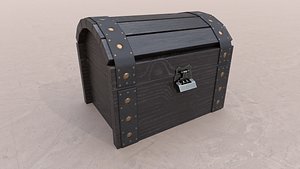 Chest Low-Poly Gameready PBR model 3D
