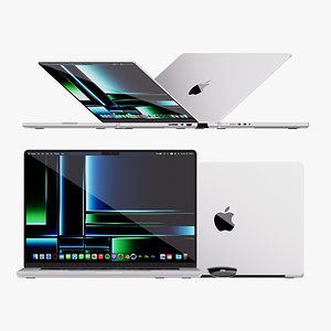Apple MacBook Pro 14 - 16 Silver 2022 With Magic Mouse 3D