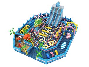 3D Bouncy Castle Inflatable02 model