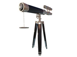 old telescope 3D model